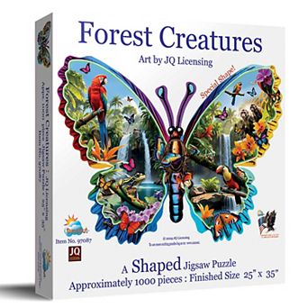 Forest Creatures 1000 pc Shaped Jigsaw Puzzle
