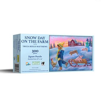 Snow Day on the Farm 300 pc Jigsaw Puzzle