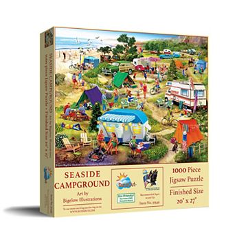 Seaside Campground 1000 pc Jigsaw Puzzle