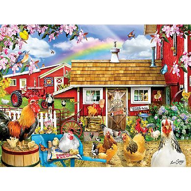 Springtime Chickens 1000 piece Jigsaw Puzzle