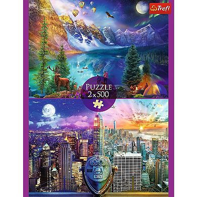 Trefl Red (2) 500 Piece Puzzles - American Tour