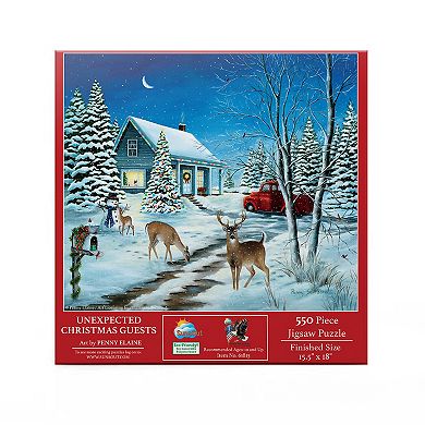Unexpected Christmas Guests 500 piece Jigsaw Puzzle