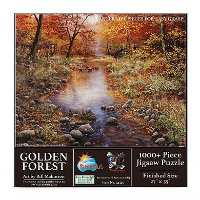 Golden Forest 1000 piece Large Piece Jigsaw Puzzle