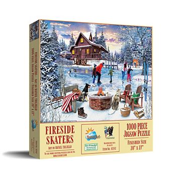 Fireside Skaters 1000 pc Jigsaw Puzzle