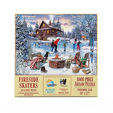 Fireside Skaters 1000 piece Jigsaw Puzzle
