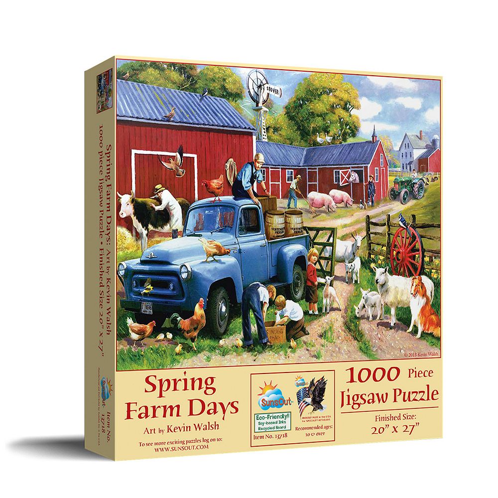 Spring Farm Days 1000 piece Jigsaw Puzzle