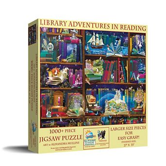 Library Adventures in Reading 1000 pc Large Pieces Jigsaw Puzzle
