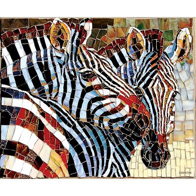 Stained Glass Zebras 1000 piece Jigsaw Puzzle