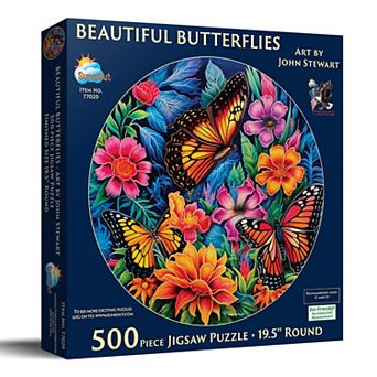Beautiful Butterflies 500 pc Jigsaw Puzzle