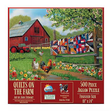 Quilts on the Farm 500 piece Jigsaw Puzzle