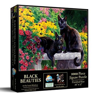 Black Beauties 1000 pc Jigsaw Puzzle