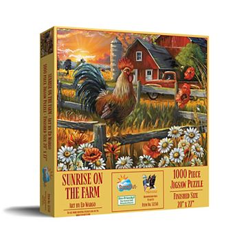 Sunsrise on the Farm 1000 pc Jigsaw Puzzle for Adults