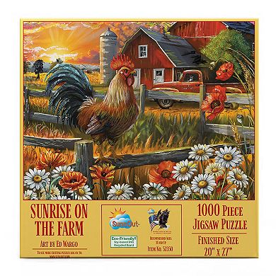 Sunsrise on the Farm 1000 piece Jigsaw Puzzle for Adults