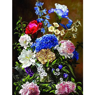 Bouquet in Blue 1000 piece Jigsaw Puzzle