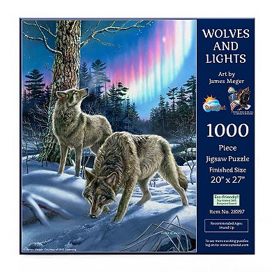 Wolves and Lights 1000 piece Jigsaw Puzzle
