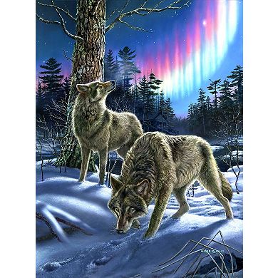 Wolves and Lights 1000 piece Jigsaw Puzzle