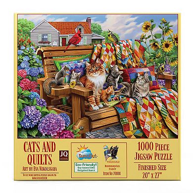 Cats and Quilts 1000 piece Jigsaw Puzzle