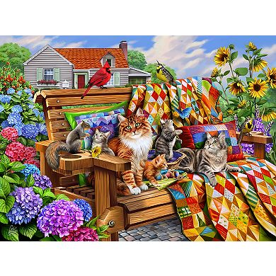 Cats and Quilts 1000 piece Jigsaw Puzzle