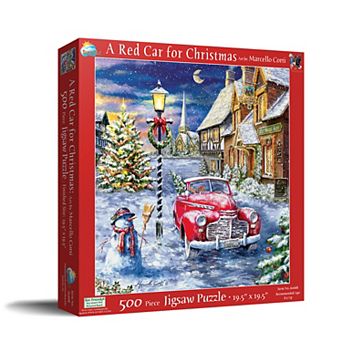 A Red Car for Christmas 500 pc Jigsaw Puzzle