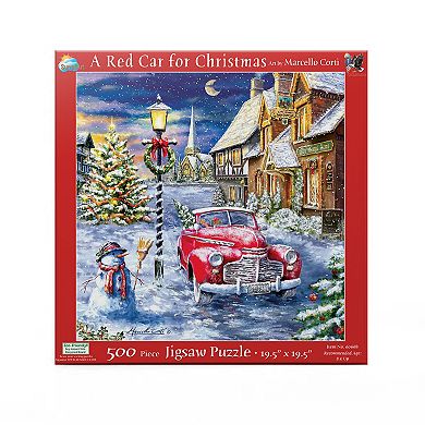 A Red Car for Christmas 500 piece Jigsaw Puzzle