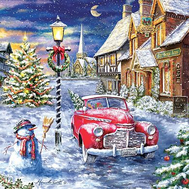 A Red Car for Christmas 500 piece Jigsaw Puzzle