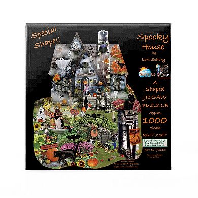 Spooky House 1000 piece Special Shape Jigsaw Puzzle