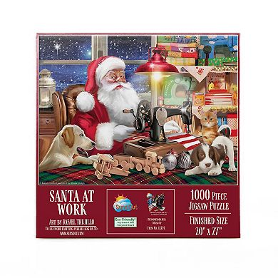 Santa at Work 1000 piece Jigsaw Puzzle