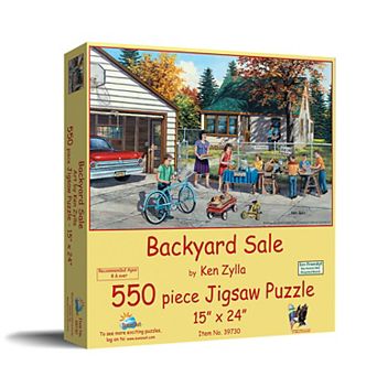 Backyard Sale 550 pc Jigsaw Puzzle