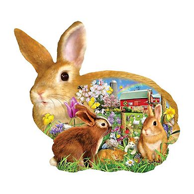 Springtime Bunnies 1000 piece Special Shape Jigsaw Puzzle