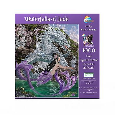 Waterfalls of Jade 1000 piece Jigsaw Puzzle