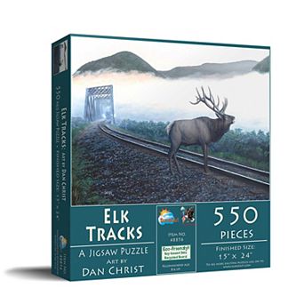 Elk Tracks 550 pc Jigsaw Puzzle