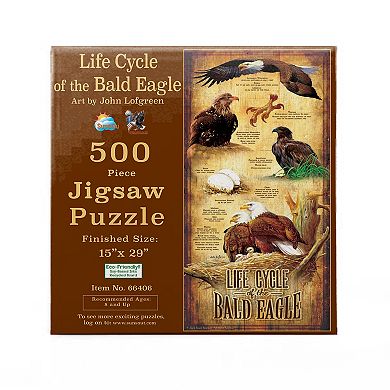 Life Cycle of the Bald Eagle 500 piece Jigsaw Puzzle