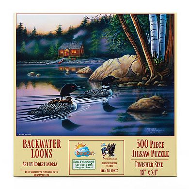 Backwater Loons 500 piece Jigsaw Puzzle
