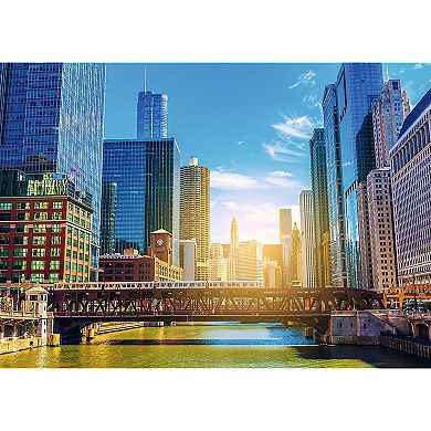 Trefl Red 1000 Piece Puzzle - Cities - Chicago Skyline