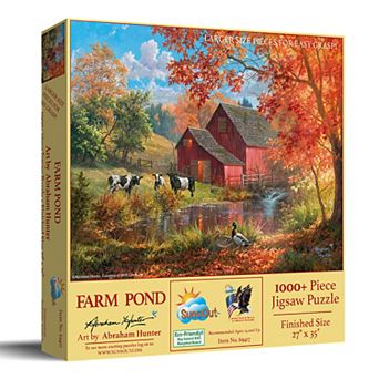 Farm Pond 1000 pc Large Piece Jigsaw Puzzle