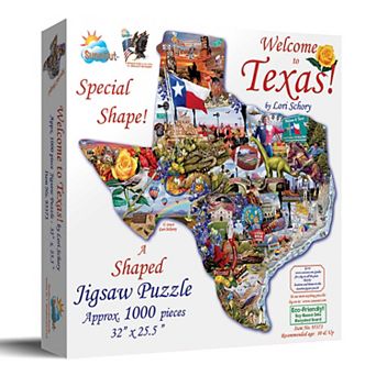 Welcome to Texas 1000 pc Special Shape Jigsaw Puzzle