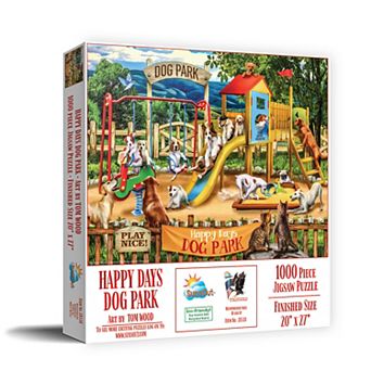 Happy Days Dog Park 1000 pc Jigsaw Puzzle