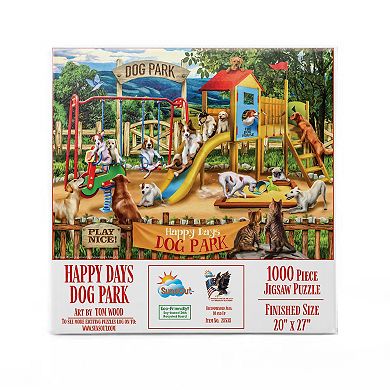 Happy Days Dog Park 1000 piece Jigsaw Puzzle