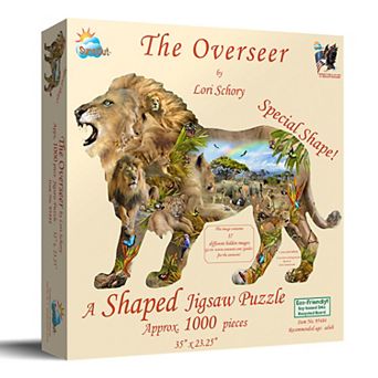 The Overseer 1000 pc Lion Shaped Jigsaw Puzzle MPN # 95484