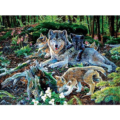 Forest Wolf Family 500 piece Jigsaw Puzzle