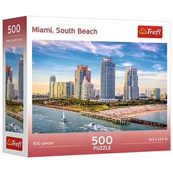 Trefl Red 500 pc Jigsaw Puzzle - Miami, South Beach