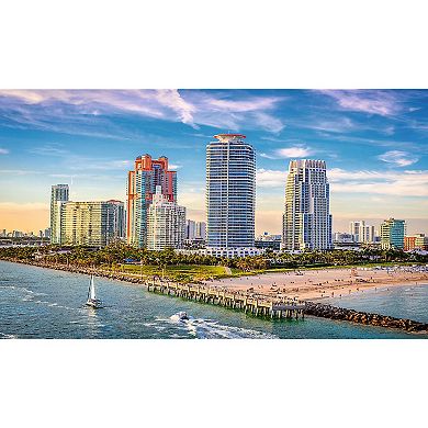 Trefl Red 500 Piece Jigsaw Puzzle - Miami, South Beach