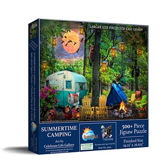 Summertime Camping 500 pc Large Pieces Jigsaw Puzzle