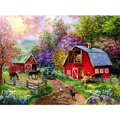 Barnyard Visit 1000 piece Jigsaw Puzzle