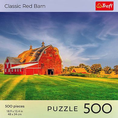 Trefl Red 500 Piece Puzzle - Nature - Classic Red Barn