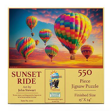 Sunset Ride 550 piece Jigsaw Puzzle for Adults