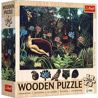 Trefl Wood Craft 200 pc Wooden Puzzle - The Dream - Henri Rousseau