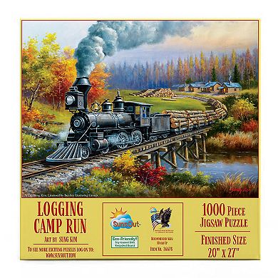 Logging Camp Run 1000 piece Jigsaw Puzzle