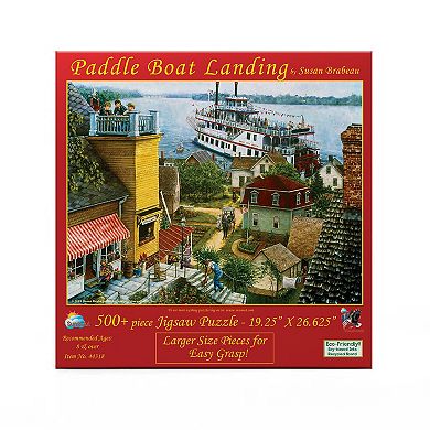 Paddle Boat Landing 500 piece Large Pieces Jigsaw Puzzle