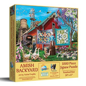 Amish Backyard 1000 pc Jigsaw Puzzle